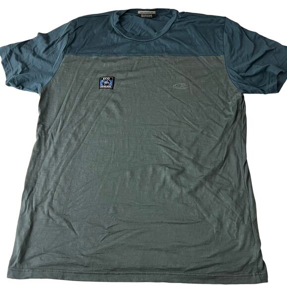 Icebreaker Superfine 190 Merino Wool T Shirt Short Sleeve LOGO Men Size XXL - Picture 1 of 7